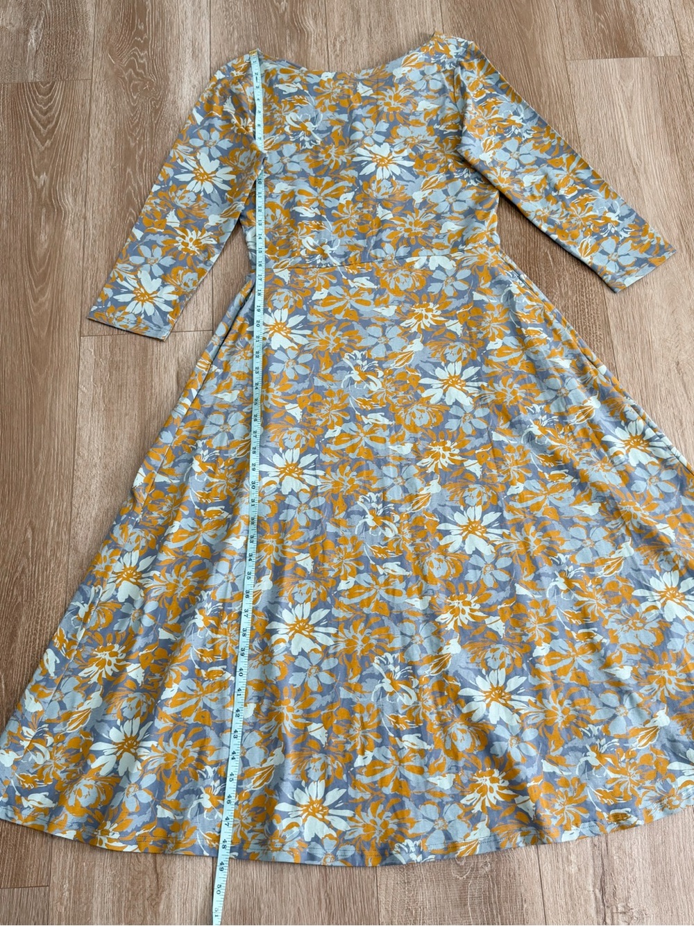 NWT Pact Organic Cotton Brushstroke Floral Scarlett Open Back Twist Dress Large - Picture 15 of 15